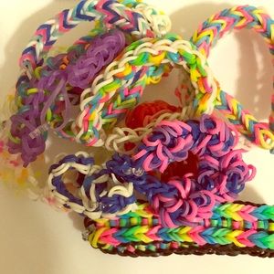 12 Rainbow Loom Bracelets